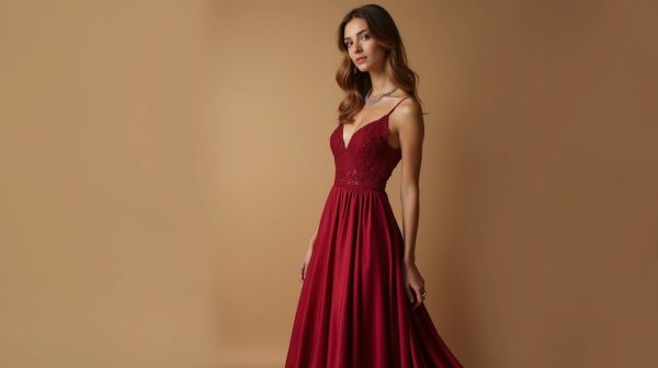 Incroyables designs à porter en robe bordeaux